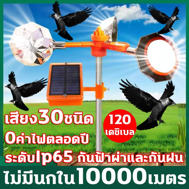 กลางแจ้งพลังงานแสงอาทิตย์ กันน้ำ อัลตราโซนิก พลังงานแสงอาทิตย์อัลตราโซนิกกลางแจ้ง ขับไล่สัตว์ อัลตราโซนิคขับไล่นก แบบพกพ