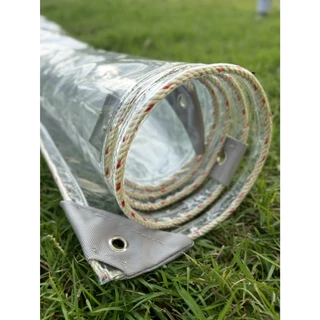 ผ้าใบใสกันฝน ผ้าใบกันแดด กันสาด ผ้าใบชักลอก ผ้าใบพลาสติกใส PVC มีความหนา ทนทาน ความหนา3ขนาด 0.15มม. 0.25มม. 0.35มม.