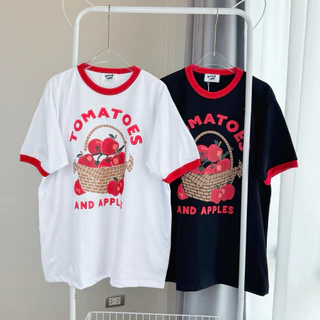 เสื้อยืดโอเวอร์ไซส์ QL มะเขือเทศ