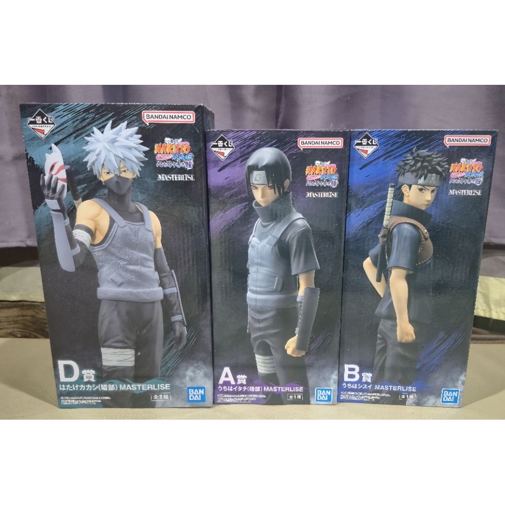 ขายยกเซต3ตัว(Kakashi,Itachi,Shisui) ichiban kuji มือ2  ของแท้💯  พร้อมส่ง🇹🇭