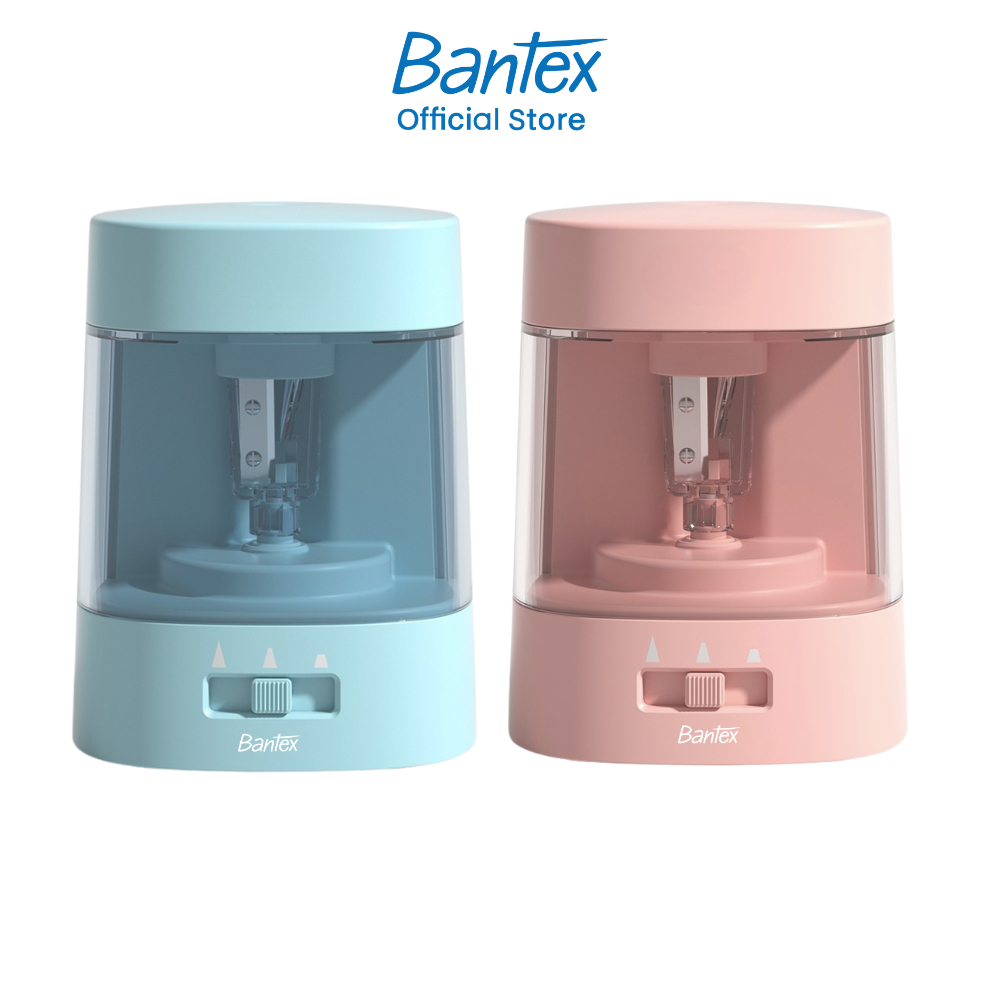 [ของแถมฟรี] Bantex กบเหลาอัตโนมัติ เครื่องเหลาดินสอไฟฟ้า ปรับได้ 3 ระดับ ใบมีดคม Electric Sharpener