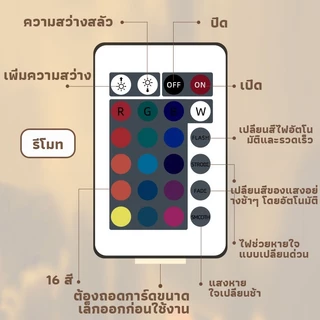 โคมไฟตั้งโต๊ะ LED ลายคลื่นน้ํา เปลี่ยนสีได้ โรแมนติก แฟชั่น สําหรับตกแต่งบ้าน 16 colors