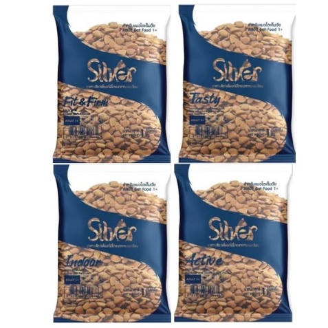 SILVER อาหารแมว ทุกรสชาติ 1 kg/ถุง [แพ็คย่อยจากบริษัท]*โปรดอ่านรายละเอียดก่อนสั่งซื้อ