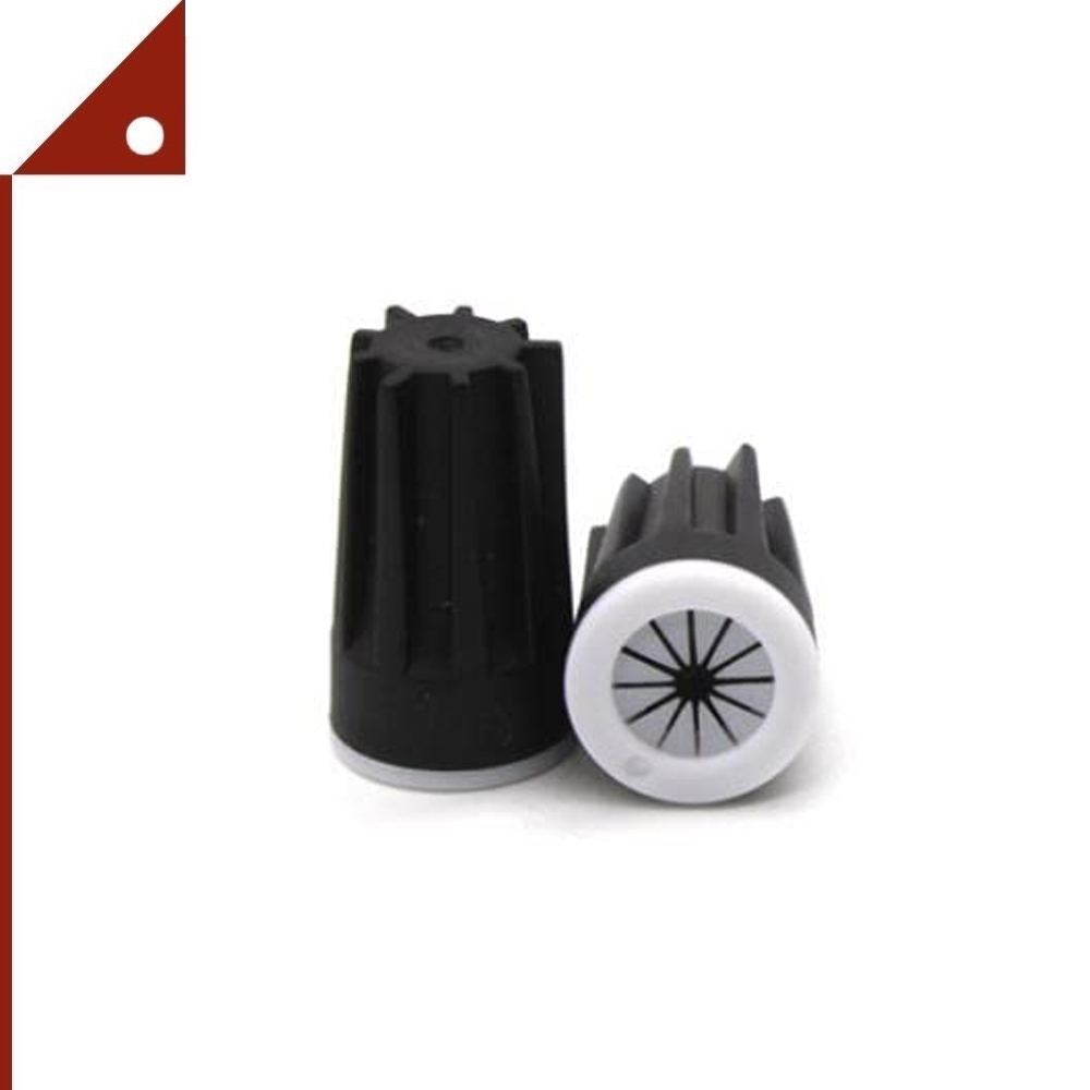 Kanayu : KNYAMZ002* ขั้วต่อสายไฟกันน้ำ Waterproof Wire Connectors, 0.93 x 0.47 Inch, 50-piece, Black