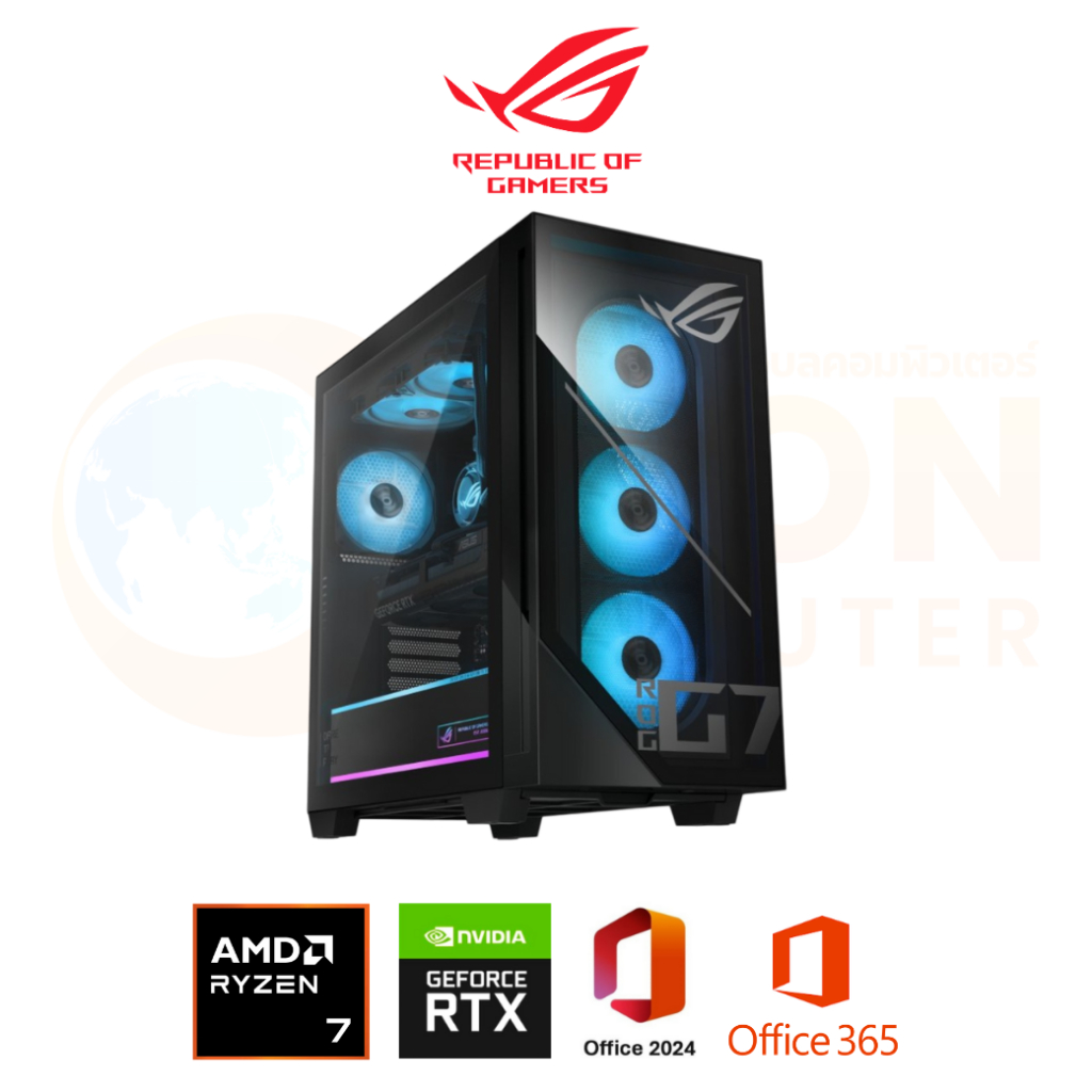 DESKTOP (เดสก์ท็อป) ASUS ROG G700 GM700TZ-R9800X039WA /RTX5070/AMD RYZEN 7 9800X3D/32GB/1TB/WIN11+OF