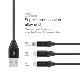 Eloop S3 (S31 , S32 , S33) หัว L Cable , MicroUSB , Type-C สำหรับมือถือ Smartphone (Chinashop)