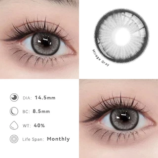 Midroo 【0°~-600°】contect lens🗻Mirage&FOG🌫คู่คอนแทคเลนส์สี1 คู่ คอลแทคเลนส์-14.0/14.5mm
