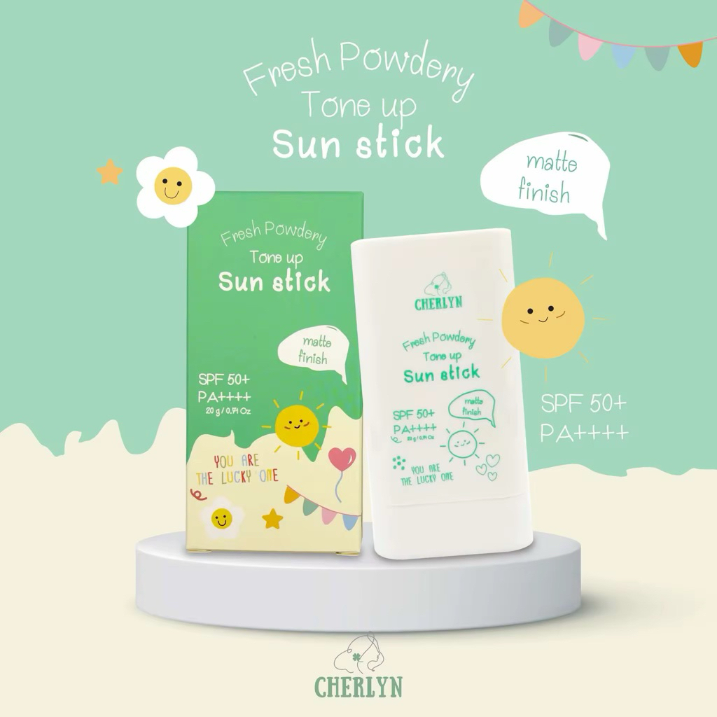 ลดล้างสต๊อก Fresh Powdery Tone up กันแดดเฌอลินน์ กันแดดหน้าผ่อง หน้าสว่างไม่ต้องเติมแป้ง