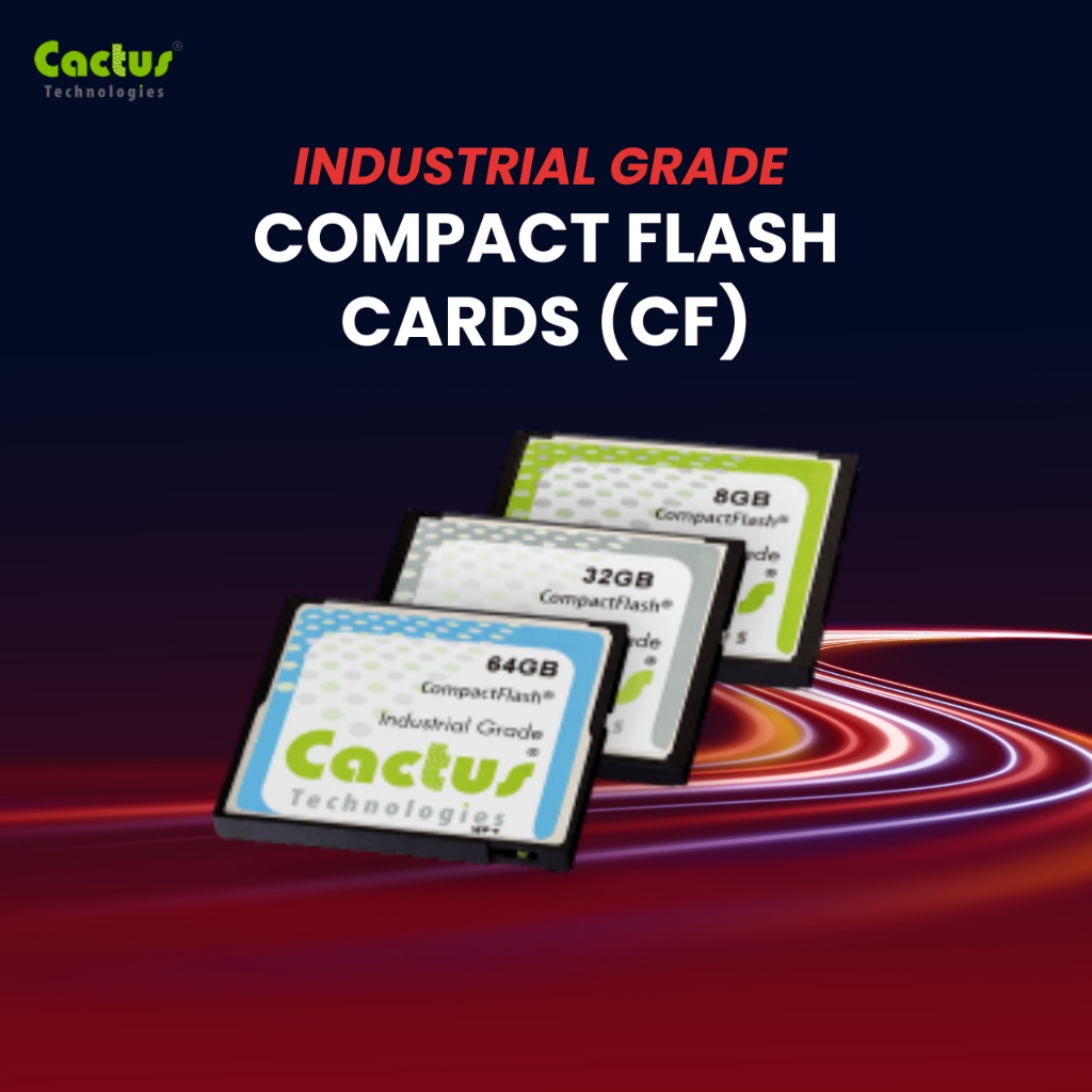 Industrial CF Card, การ์ด Compact Flash (CF) ระดับอุตสาหกรรม 1GB – 64GB