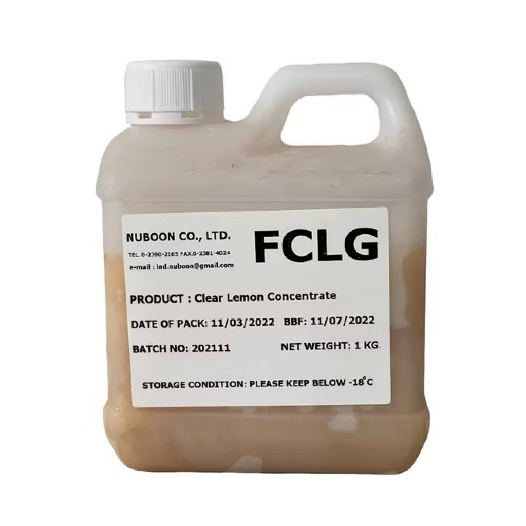 น้ำเลมอนเข้มข้น​แท้​จาก​ธรรมชาติ​ Nuboon ไม่มี​สาร​ปรุงแต่ง​ แพค 1 กก. (FCLG)