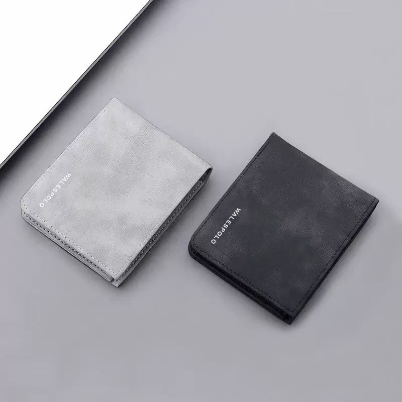 สินค้าขายดี!!!  กระเป๋าสตางค์หนังผู้ชาย Walespolo คุณภาพดี