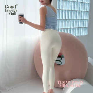 GOOD ENERGY CLUB - TUMMY PANTS[0286] กางเกงออกกำลังกายผู้หญิง เลกกิ้งออกกำลังกาย ยืดตามตัว กางเกงโยคะ (3M-4O)