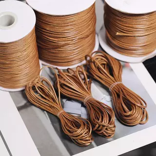 เชือกเทียน ขนาด 0.5mm 1mm 2mm ยาว อุปกรณ์งานฝีมือ ของตกแต่งชิ้นงาน DIY ร้อยกำไล สร้อย