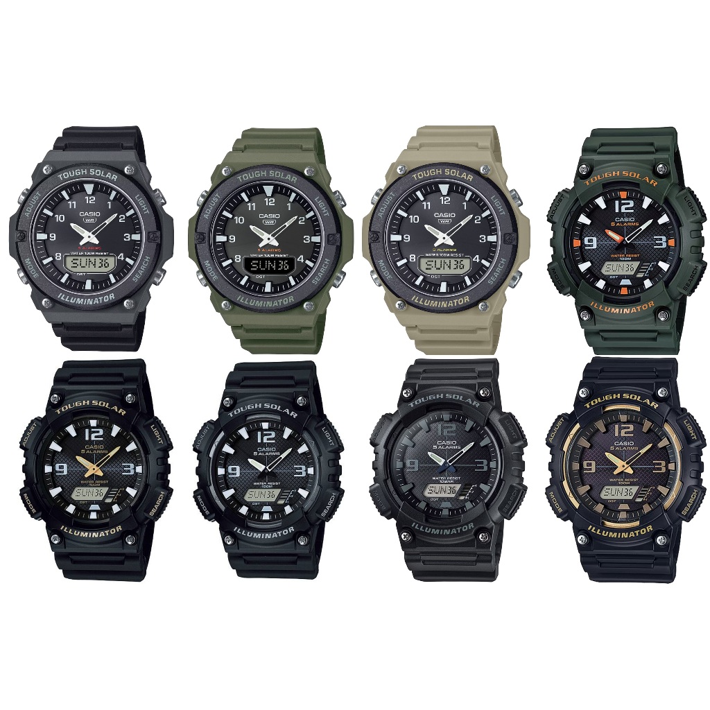 แท้ cmg 100% CASIO Solar Power AQ-S820 AQ-S810W  AQS810 AQ810 กันน้ำ 100 เมตร ประกันศูนย์ 1 ปี