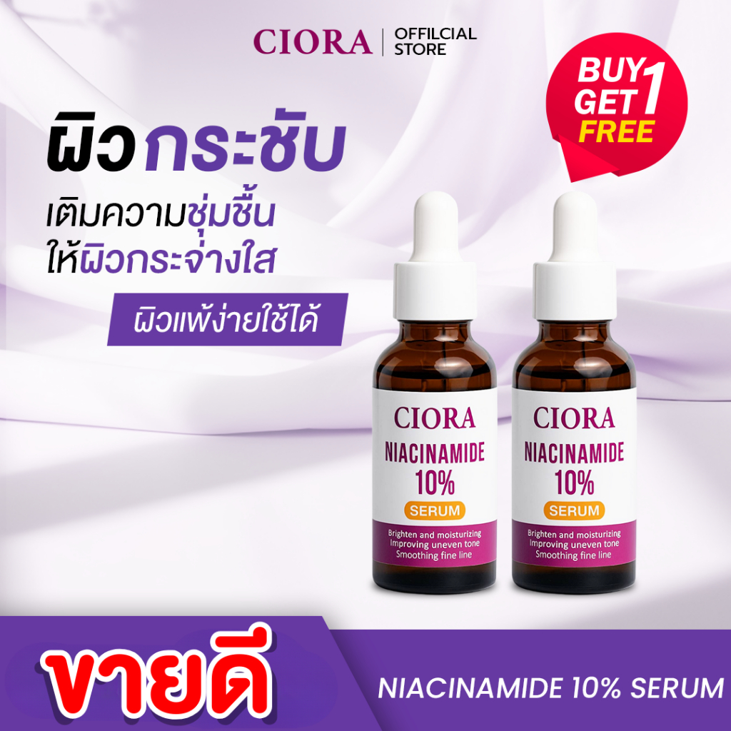 ซิโอร่า เซรั่ม - CIORA SERUM Niacinamide10% - [ส่งตรงจากโรงงาน]