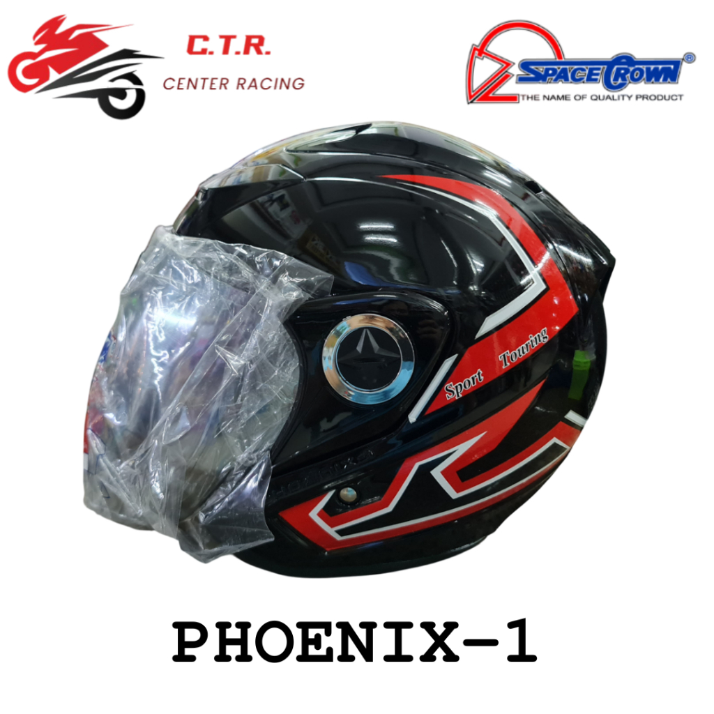 หมวกกันน็อค  SPACE CROWN รุ่น PHOENIX-1