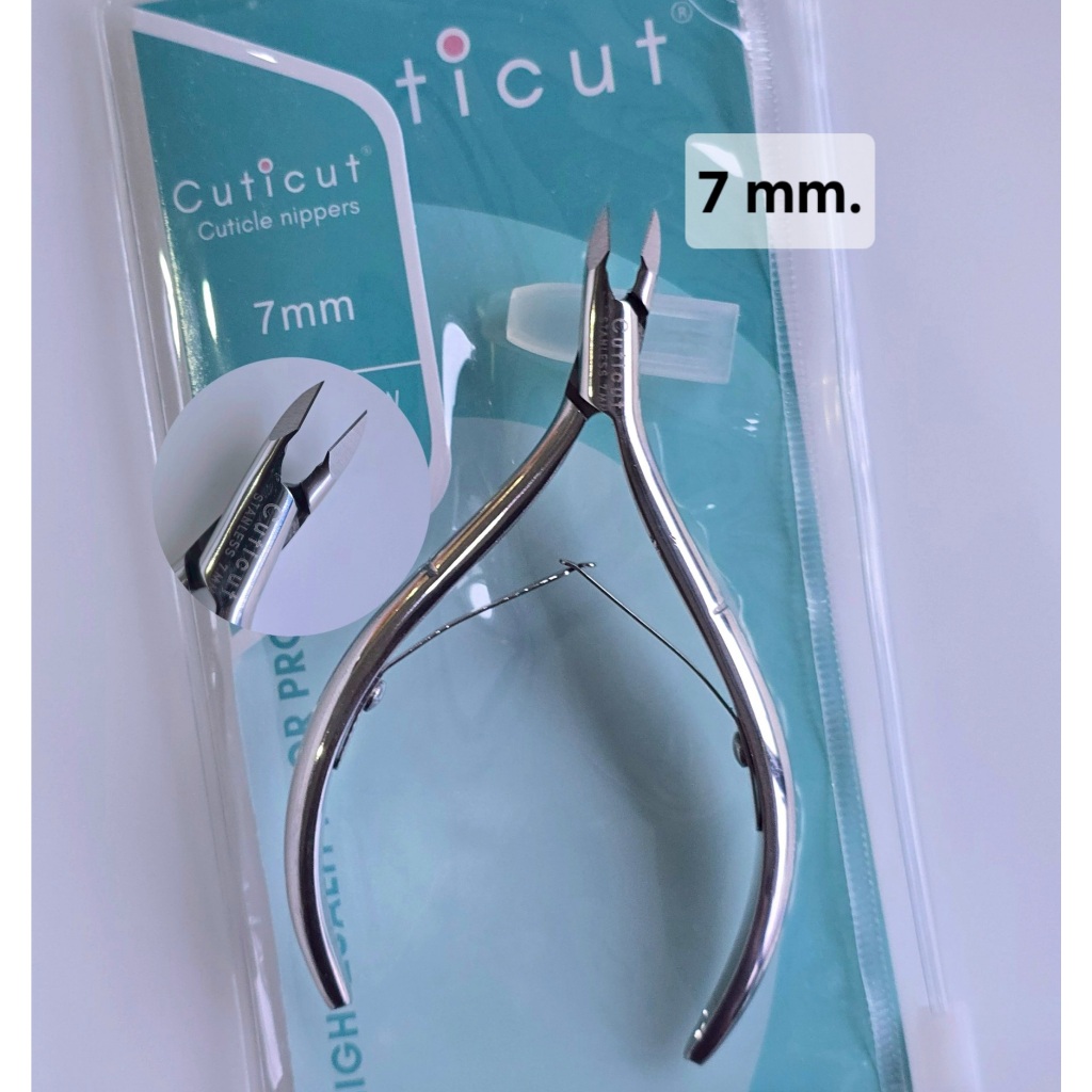 กรรไกรตัดหนัง CUTICUT 7 mm. ลับคมพร้อมใช้งาน Stainless Steel เนื้อเหล็กอย่างดี