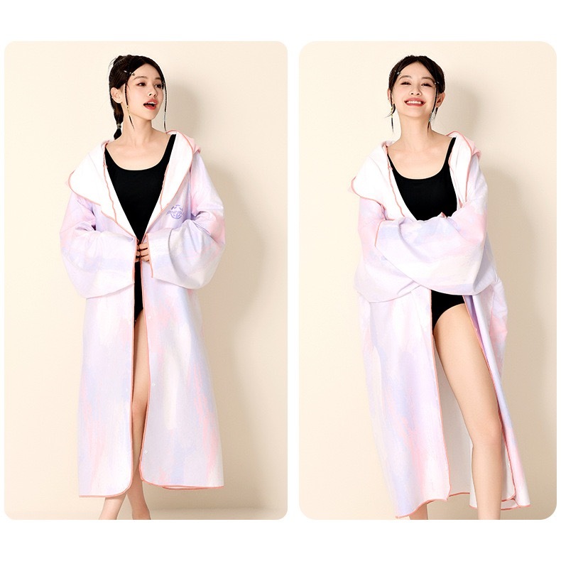 Cloud Microfiber Poncho Scuba diving accesories ผ้าคลุมดำน้ำ ใช้ระหว่างพักน้ำ แห้งไว ใช้เป็นผ้าเช็ดตัวได้ ขนาด 105*79 cm - รูปที่ 7