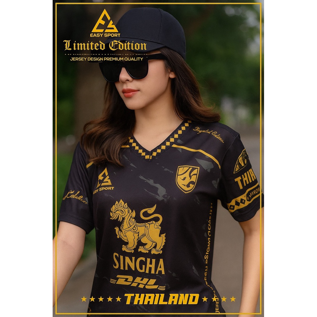 เสื้อกีฬา ลาย สิงห์   แขนสั้น คอกลม พิมพ์ลายทั้งตัว   ผลิตจากผ้าไมโครสปอร์ต ชนิดพิเศษ ใส่ได้ทั้งชายและหญิง ขายดี