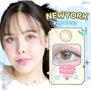 คอนแทคเลนส์(มินิ) เกาหลี🇰🇷อมน้ำ65%🩵 New York 🩵 Shinee ใส่สบายตามาก กรองแสง Made in Korea 🇰🇷