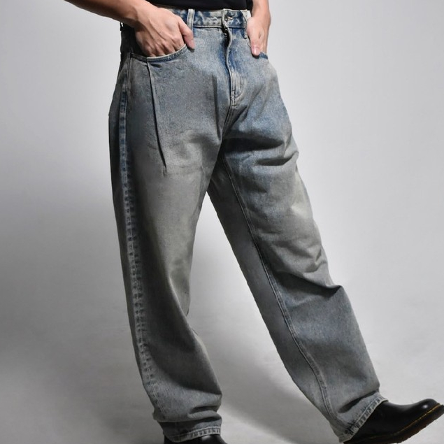 إيرا وون جينز Baggy بكسرات ـ رمادي فاتح