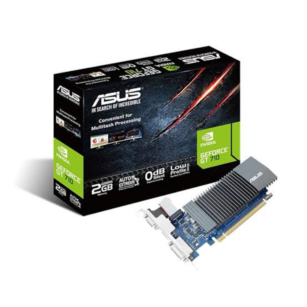 การ์ดจอ Asus gt 710 GDDR5 2gb low profile เหมาะกับเคสเล็ก ของมือสอง