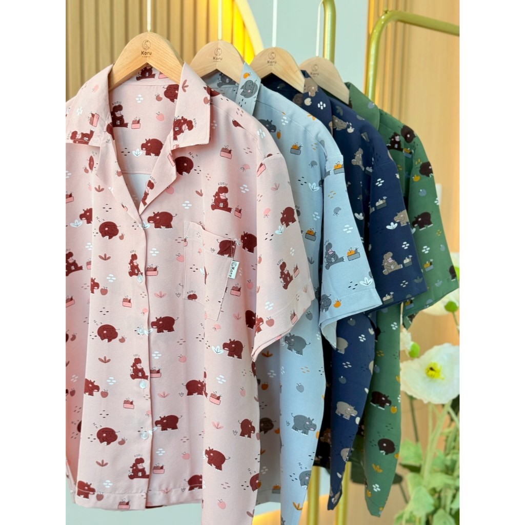 KORU เสื้อฮาวาย ลายโครุปีโป้