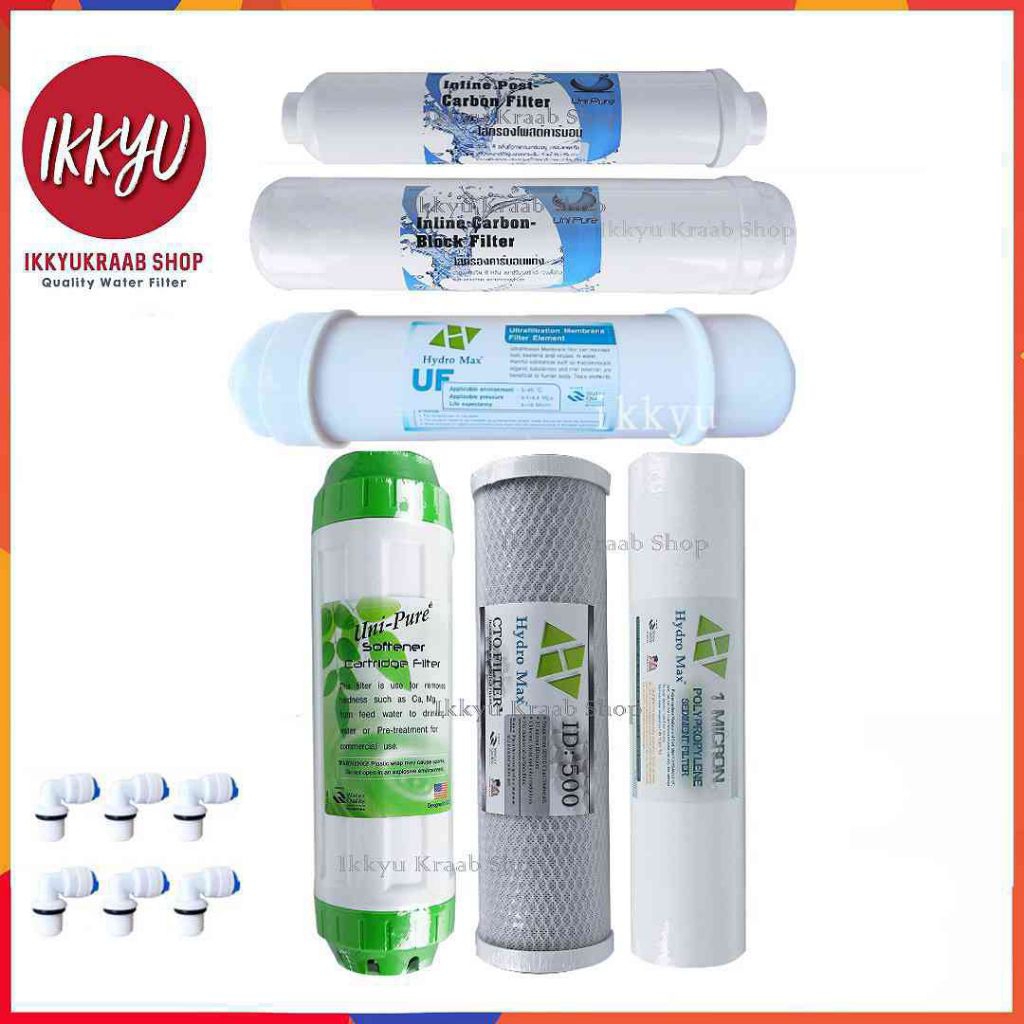 ชุดไส้กรอง UF 0.01  Hydromax 5-6  ขั้นตอน ฟรี BB สาย 3 เมตร