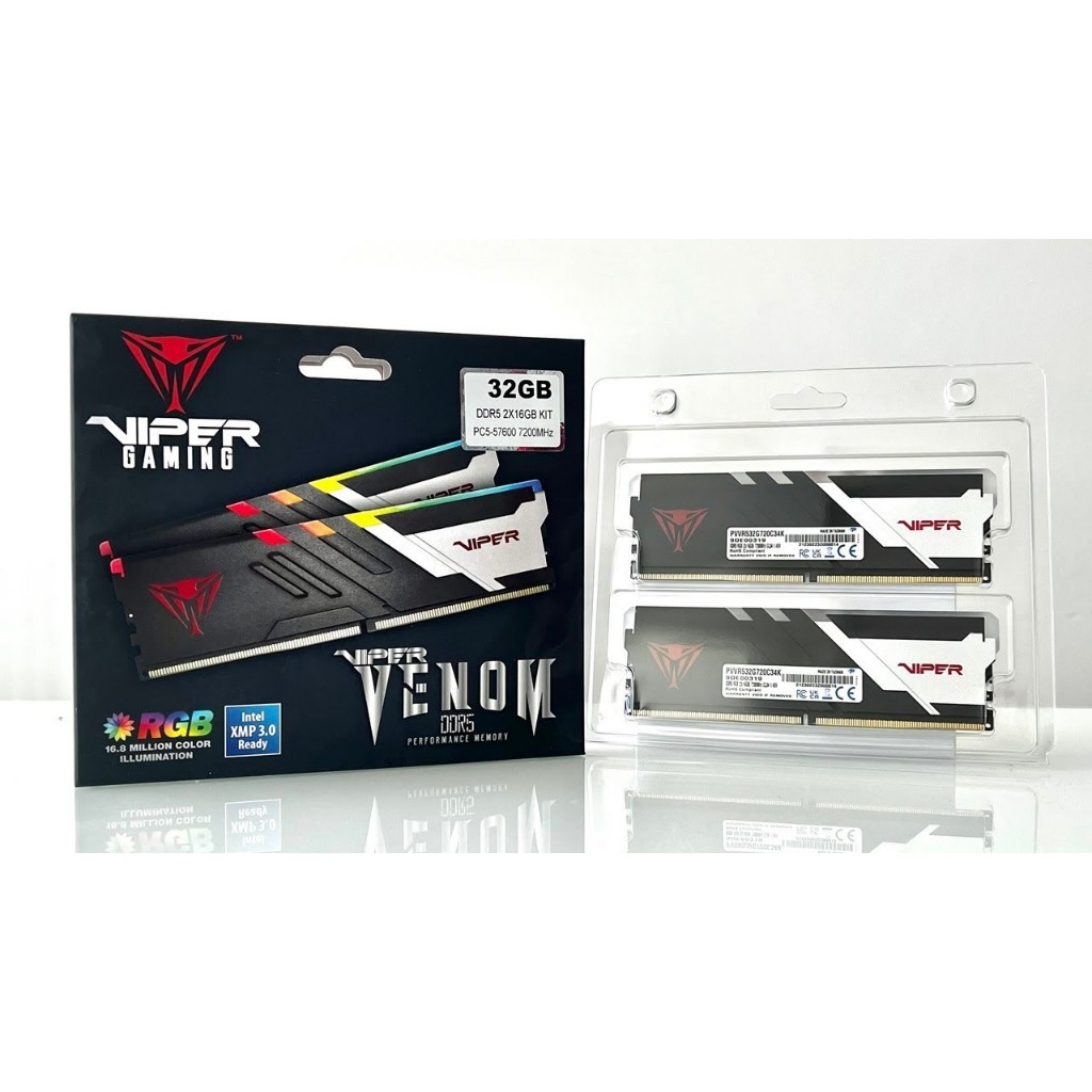 [มือ 2] RAM DDR5(7200) 32GB (16GBX2) PATRIOT VIPER VENOM RGB