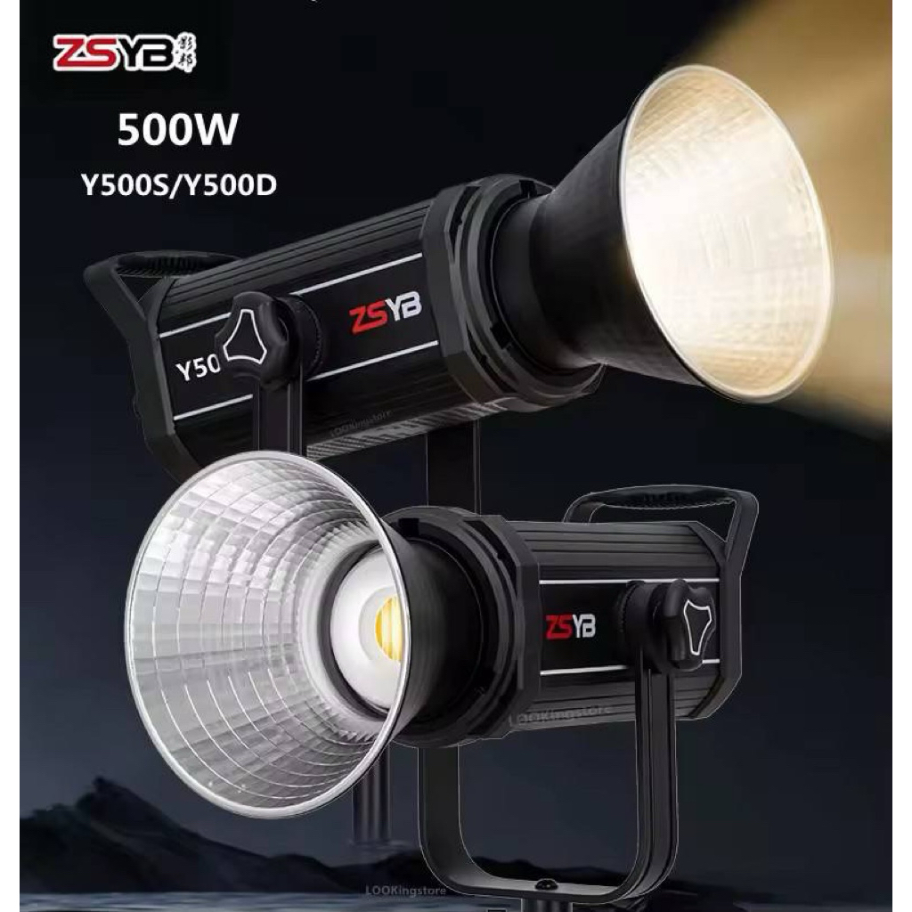 ไฟต่อเนื่อง รุ่นอัปเดต  ZSYB Y500S Max Bi 500W ปรับสีได้ 3200-5600k LED สำหรับถ่ายภาพ