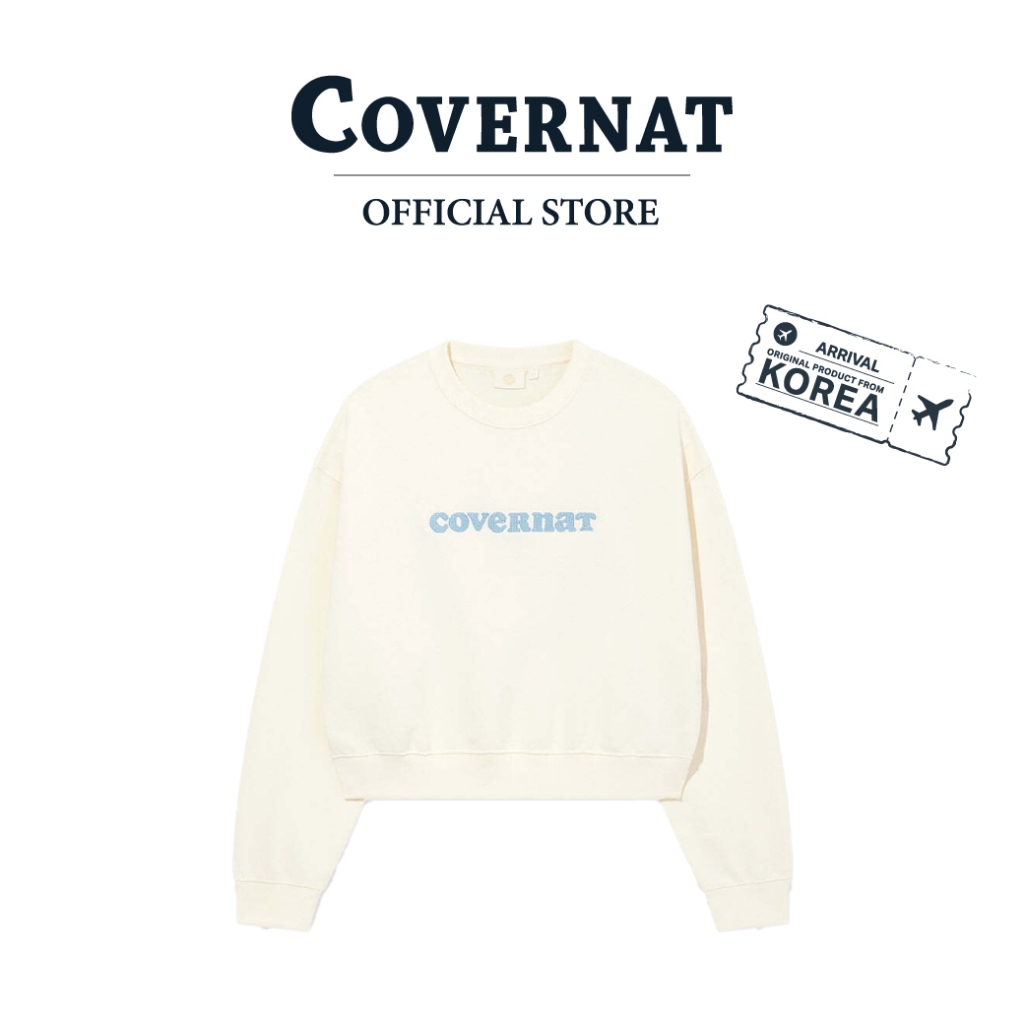 COVERNAT เสื้อสเวตเชิ้ต รุ่น Women'S Cooper Logo Sweatshirt Cream (70112SCPLSF_U5CMXX)