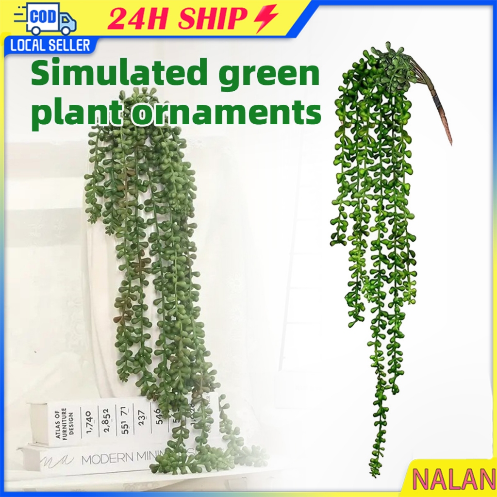 ร้านอยู่กทม.68CM ต้นไม้ปลอมเดฟ พุ่มเดฟกระดุมประดิษฐ์ DIY ไม้เลื้อยปลอม ตกแต่งผนัง กำแพง