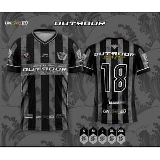 เสื้อกีฬาคอวี #18 แขนสั้น ลายใหม่ เนื้อผ้าโพลีเอสเตอร์ หนานุ…