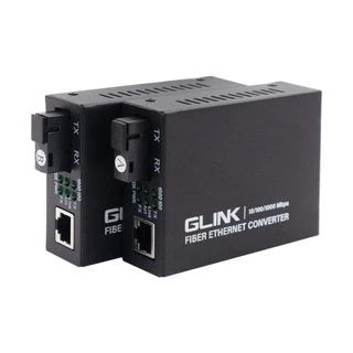 GLINK Ethernet Media Converter 10/100/1000 3KM ,A+B PAIRS ,Single Mode รุ่น GCVT-04