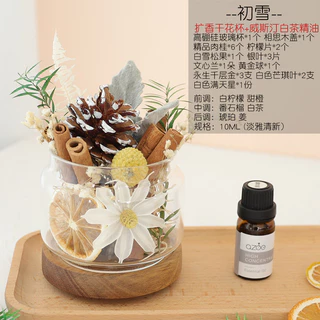 【🌹เครื่องประดับดอกไม้แห้งพืชอโรมาเธอราพี】ห้องน้ําในร่มทําด้วยมือ DIY ของขวัญดิฟฟิวเซอร์ที่ยาวนาน