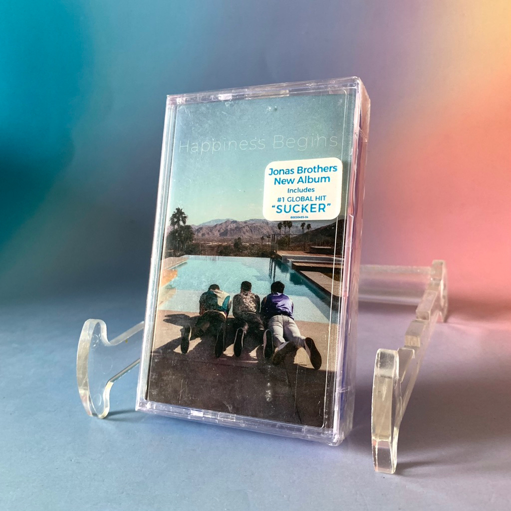 🛒 (พร้อมส่ง/ซีลปิดใหม่) Cassette Tape เทปเพลงสากล: Jonas Brothers — Happiness Begins [US/Blue]