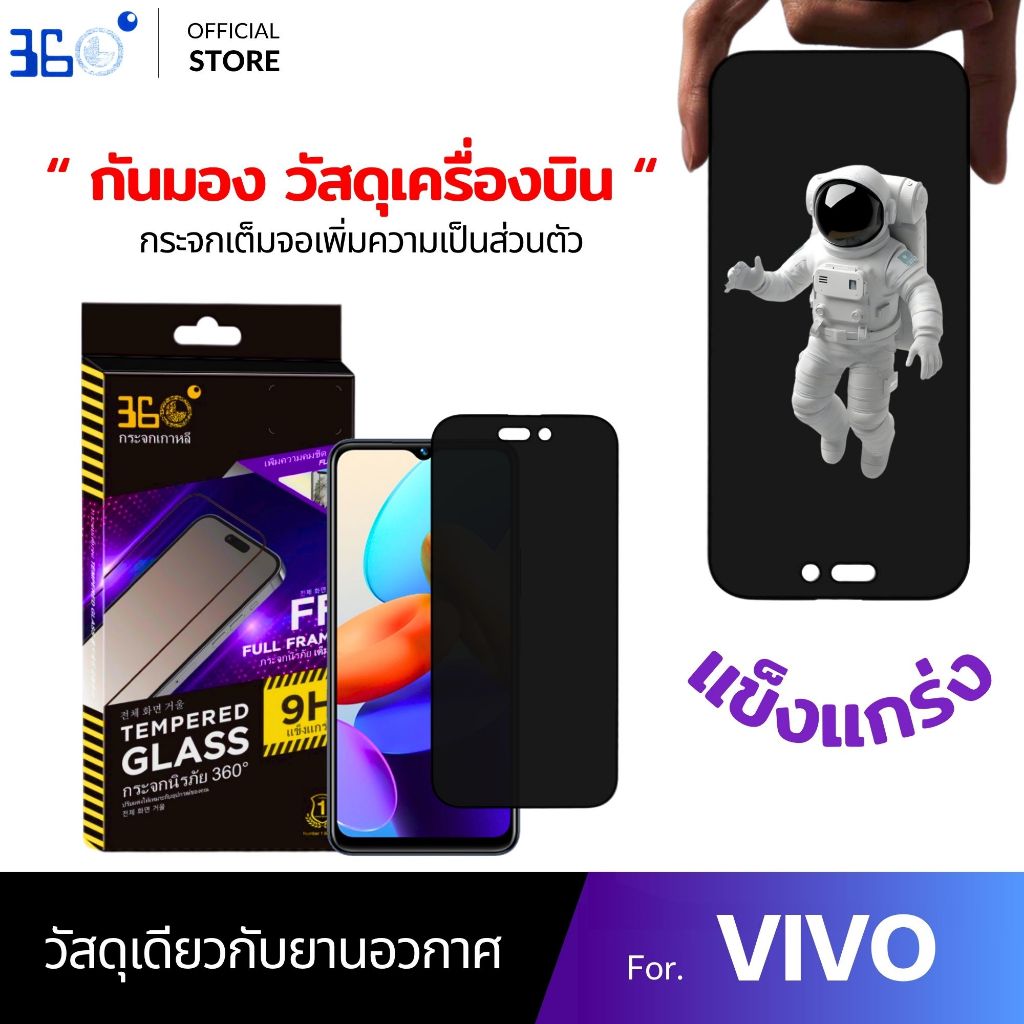 [🇺🇸งานอวกาศ] ฟิล์มกระจก กันเสือก VIVO Y300 Y39 Y04 Y20 Y17 Y28 Y19s Y100 Y200 Y29 Y21D