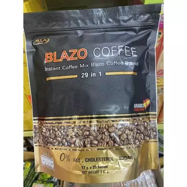 (แพคเกจเก่า) BLAZO COFFEE กาแฟเบลโซ่ กาแฟเพื่อสุขภาพ (29 IN 1) ตรา เบลโซ่ คอฟฟี่