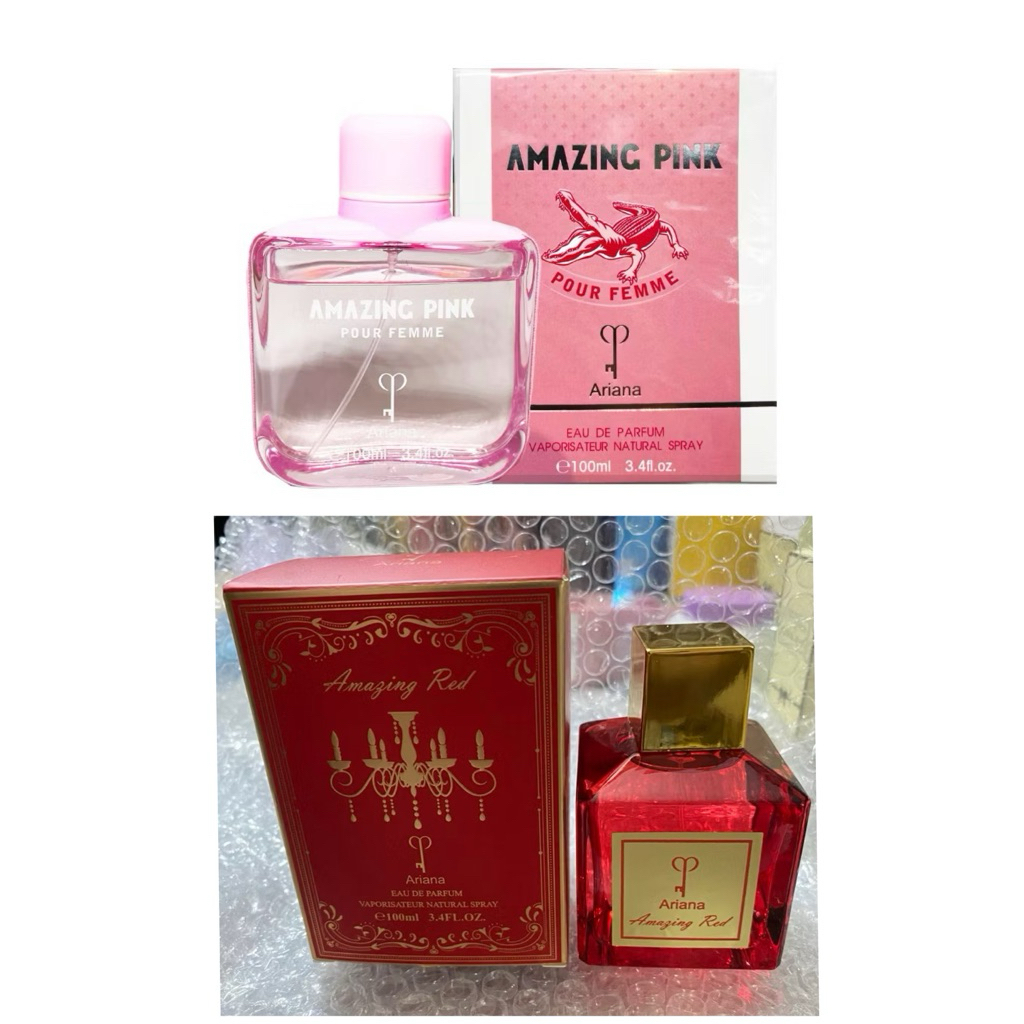 น้ำหอมนำเข้า Ariana Amazing Pink / Red 100ml.