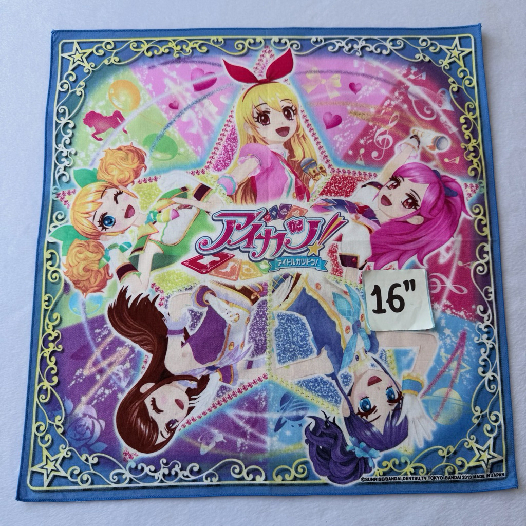 Aikatsu ผ้าเช็ดหน้าการ์ตูน