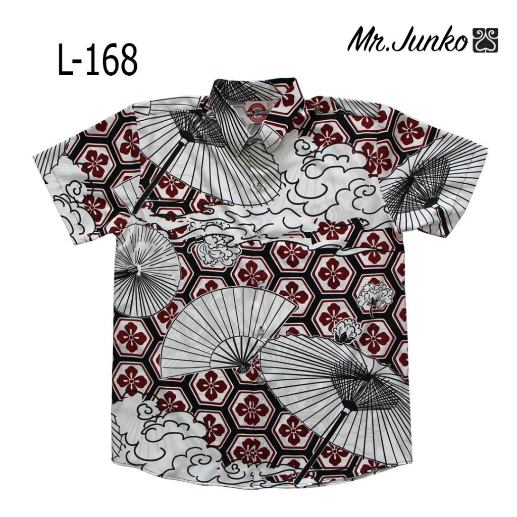 ⚡ ส่งฟรี⚡เสื้อเชิ้ต งานต่อลาย Mr-Junko  ผ้านิ่มใส่สบายไม่ร้อน L-168