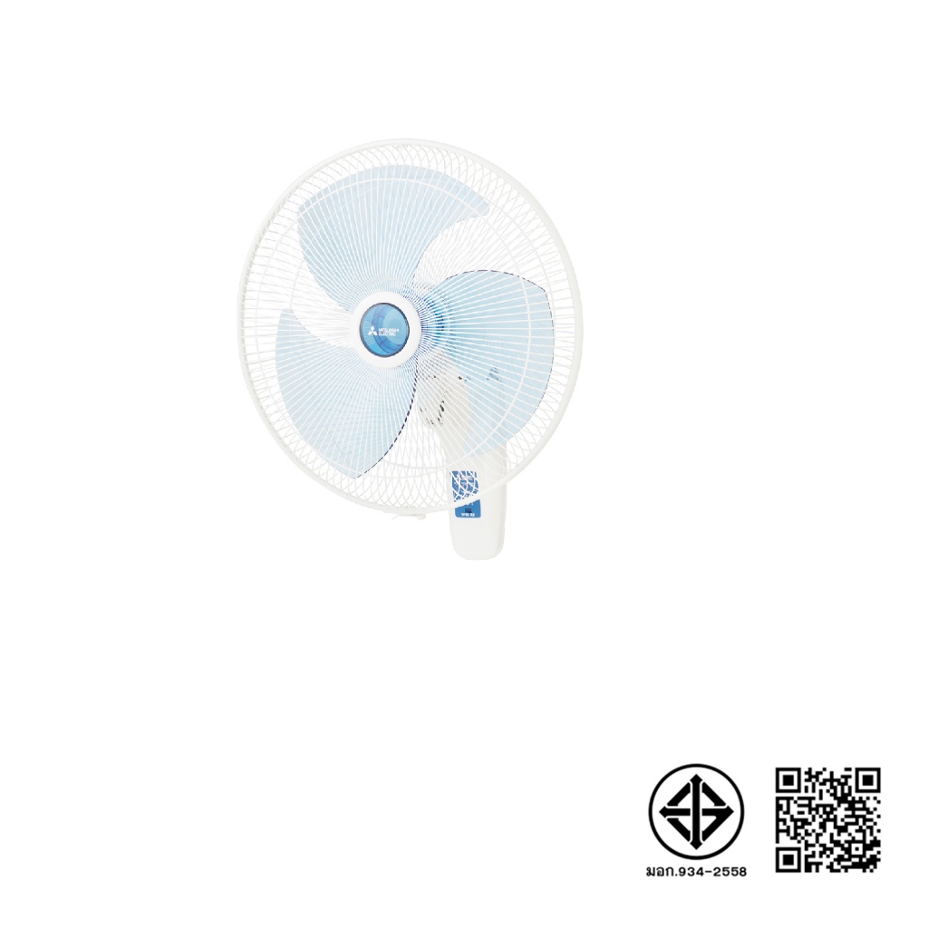 MITSUBISHI ELECTRIC พัดลมติดผนัง W18-RA แบบควบคุมการทำงานด้วยรีโมท ขนาดใบพัด 18 นิ้ว