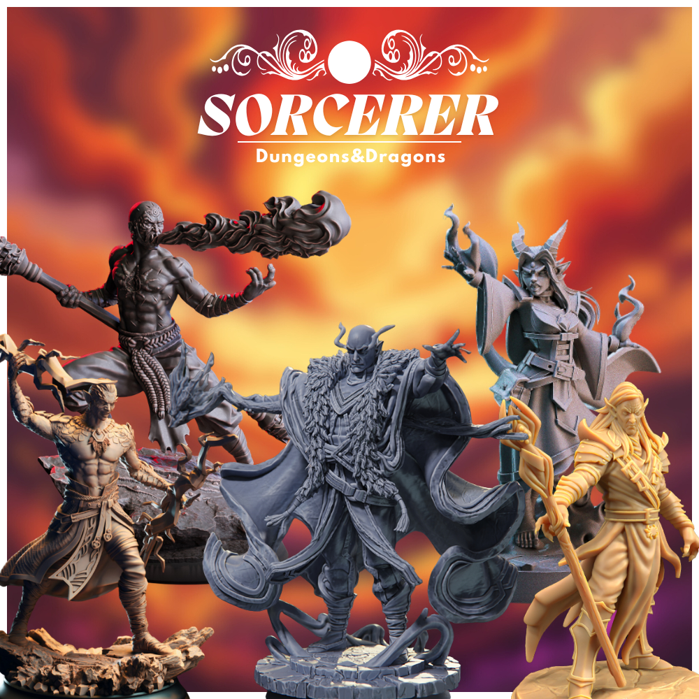 Dnd miniature Dungeon and dragons SORCERER CLASS