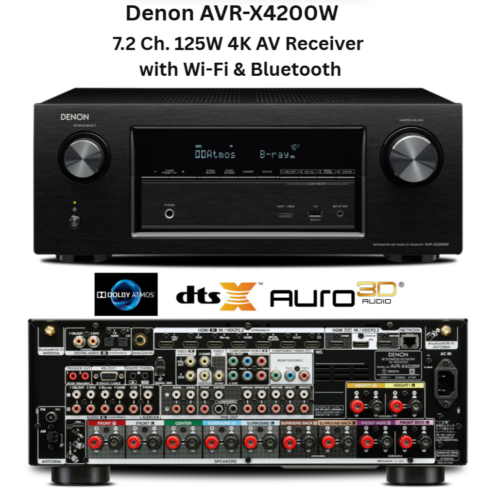DENON AVR-X4200W 7.2Ch. 125W Dolby Atmos / DTS-X / Auro 3D มือสอง