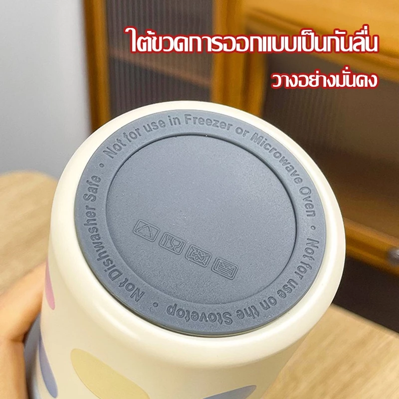 ถ้วยเก็บความร้อน แก้วเก็บความเย็น จุขนาดใหญ่ 316 สแตนเลส ไตล์น่ารักใหม่ พร้อมหลอด แก้วกาแฟ 710ML-239 thumbnail 6