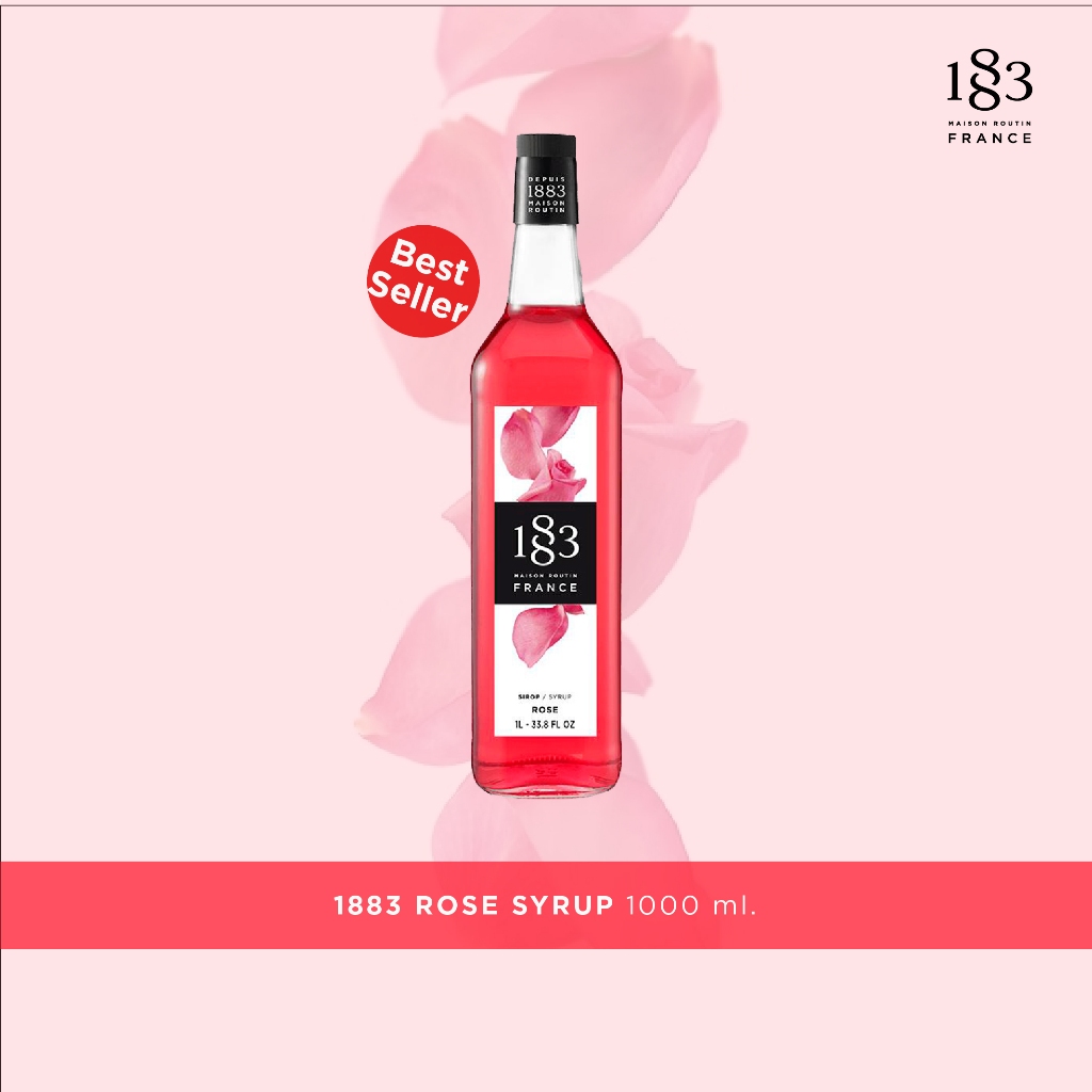 1883 Syrup น้ำเชื่อมกลิ่นกุหลาบ 1000 มล. (1883 ROSE SYRUP 1000 ml.)