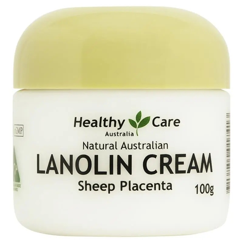 Healthy Care Lanolin Sheep Placenta Facial Cream 100g ลาโนลินดูแลสุขภาพด้วยรกแกะ ครีมบำรุงผิวหน้า