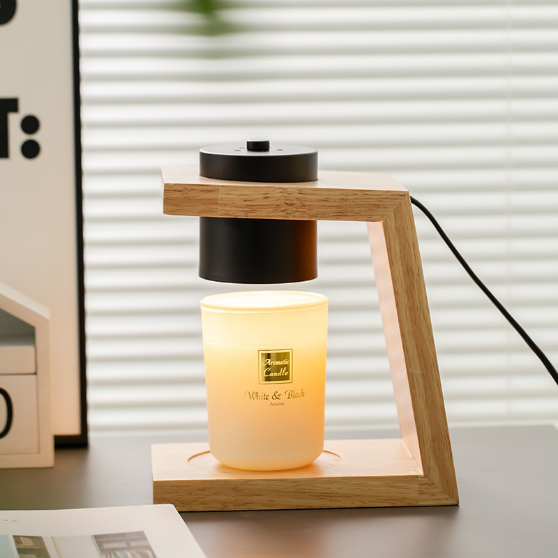 【Wooden Design】โคมไฟเทียนหอม candle warmer lamp หรี่แสงได้ขนาดเล็ก โคมไฟเทียนอ โคมไฟละลายเทียนหอม เทียนหอม Timer