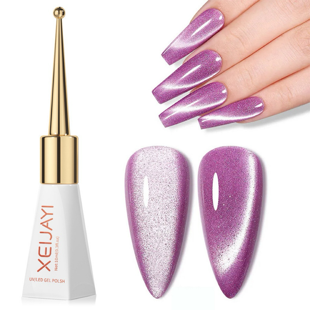 XEIJAYI สีแคทอาย โทนม่วง สีแน่น สีสวย #024 ขนาด 10ml สินค้าพร้อมส่ง