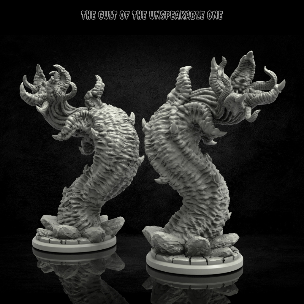 Dhole - The Cult of the Unspeakable One - Aberration Monstrosity Giant Worm / 28, 32mm scale 3D prin